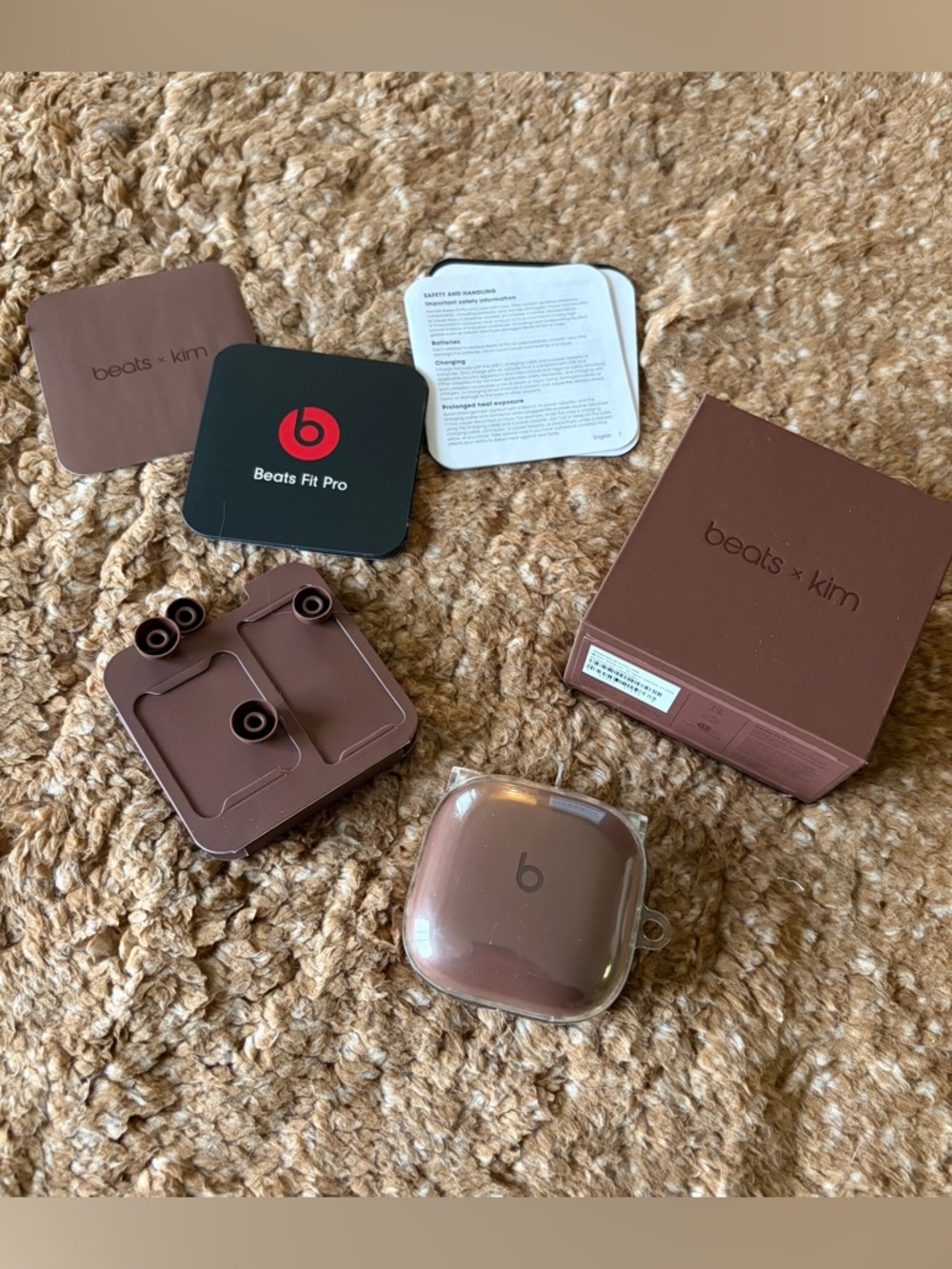 Beats Fit Pro x Kim Kardashian Wireless Noise Cancelling Earbuds in Earth Brown